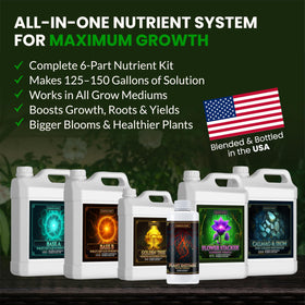 Humboldts Secret CalMag Iron bottle pour strengthens roots and nutrient balance.