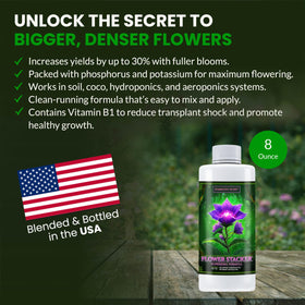 Humboldts Secret Flower Stacker poured into water for easy mixing