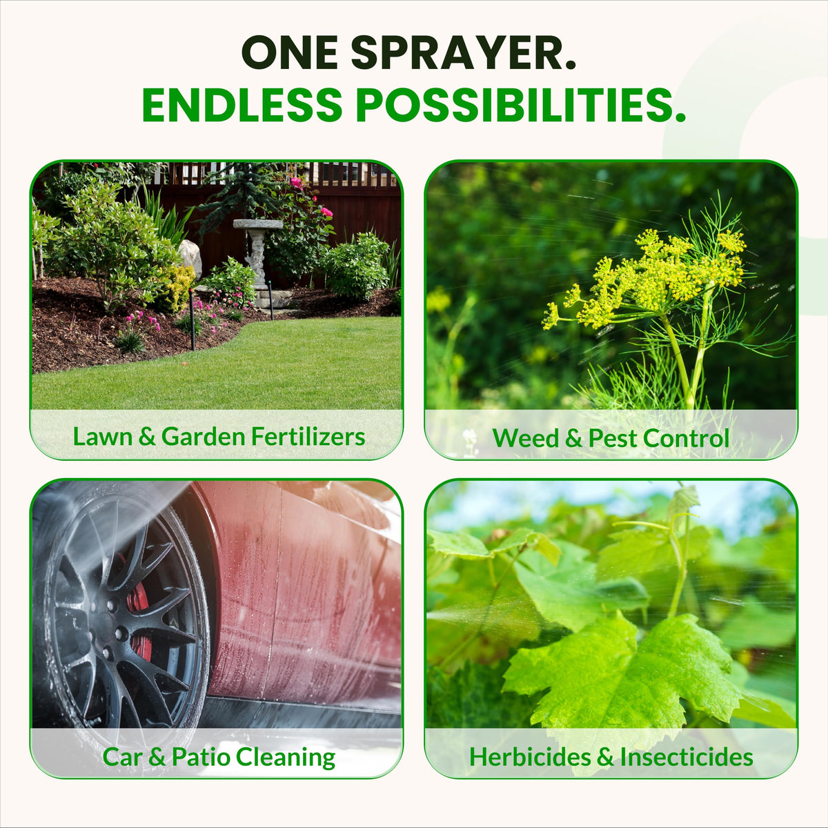 Standard hose connection on Humboldts Secret sprayer