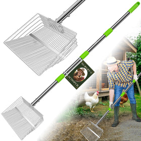 Humvmv 4-in-1 detachable design enables adjustable lengths for versatile coop cleaning.