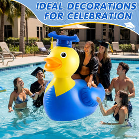 Hungdao inflatable duck with anti-leak valve for easy inflation.