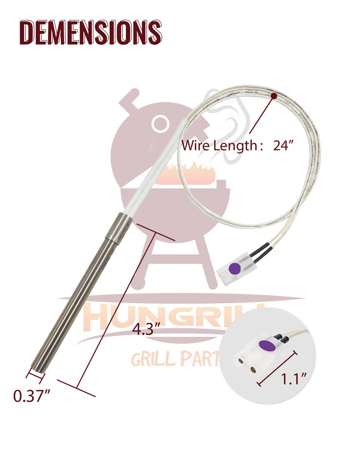 HunGrill plug-and-play setup shown for effortless installation.