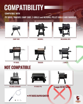 HunGrill igniter compatible with Traeger AC models for easy swap.