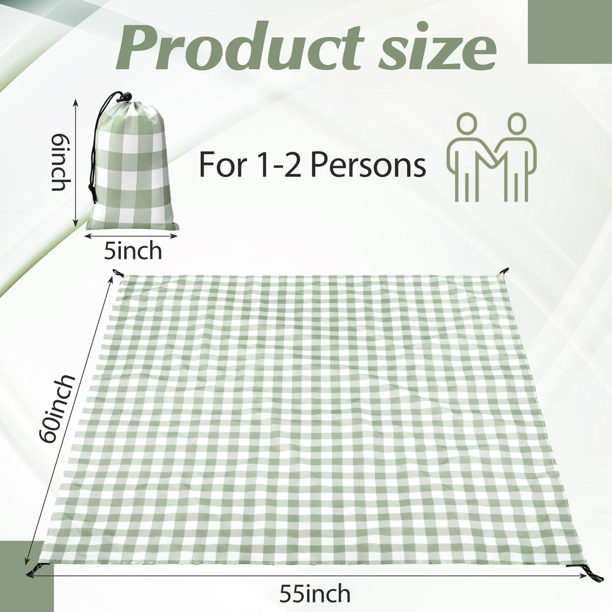 HunnmingRe waterproof picnic blanket spread on sand, ready for beach time.