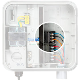 Hunter PCM300 module installation demonstrating quick plug-in setup for HPC controllers