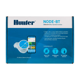 Hunter NODE-BT-100 smart scheduling with start times and programs.