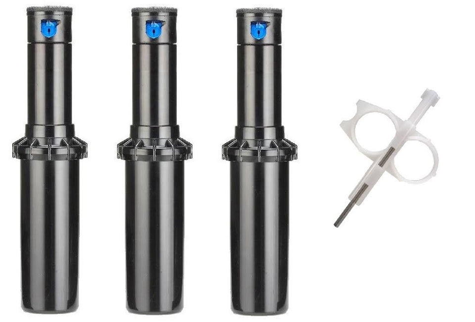 Hunter PGP-ADJ rotor sprinkler head with 4-inch pop-up for customizable lawn coverage