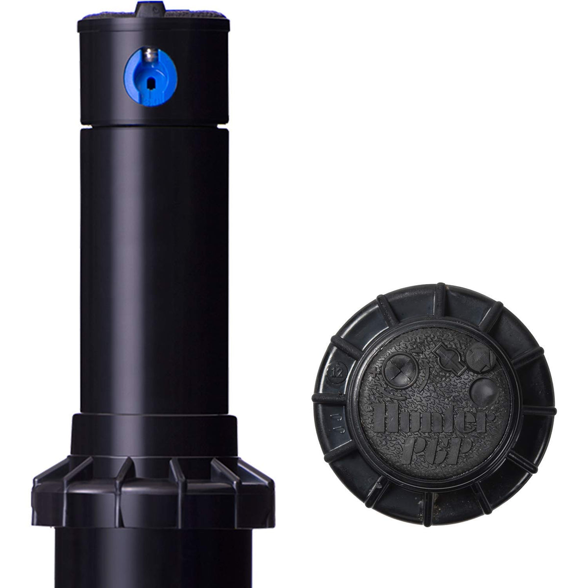Hunter PGP-ADJ nozzle installed promotes efficient, even spray patterns.