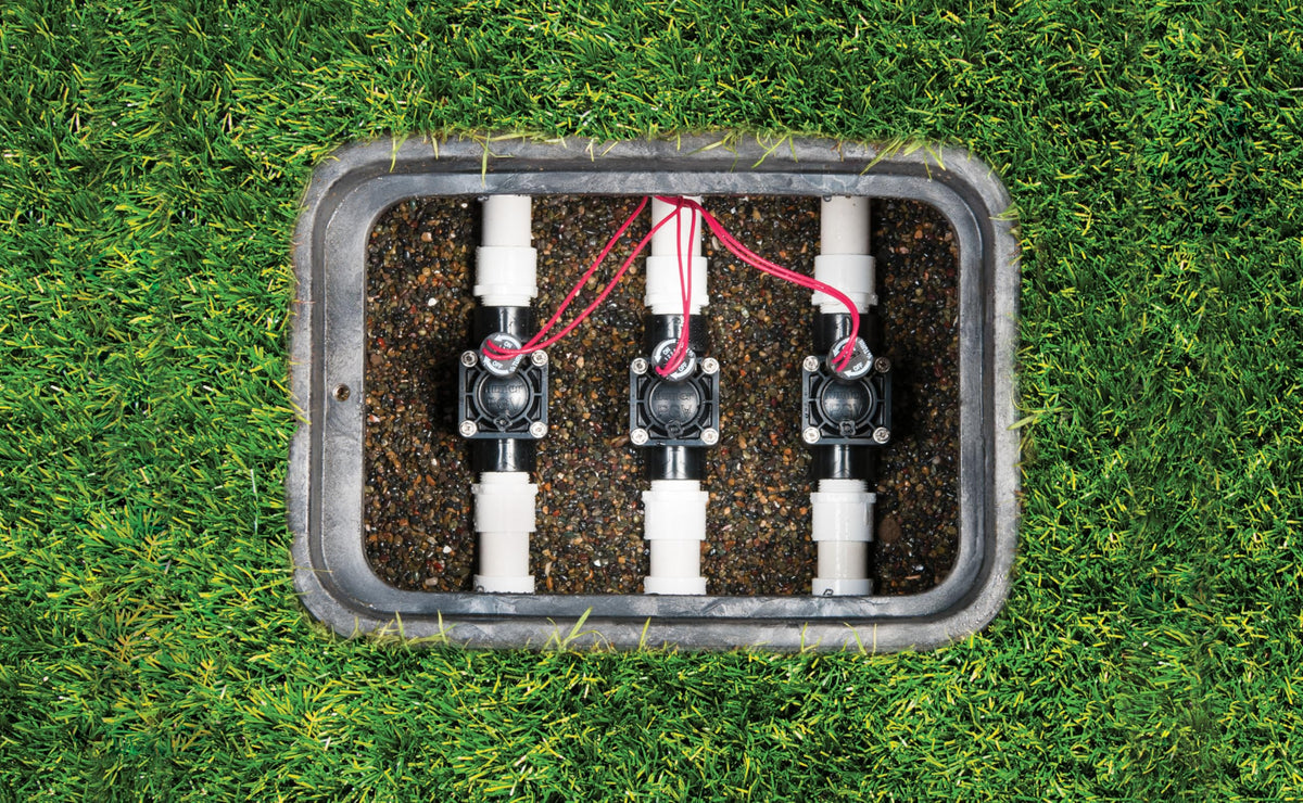 Hunter PGV-100-GS slip x slip connections shown for quick installation.