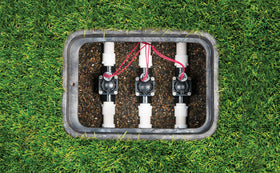 Hunter PGV-100-GS slip x slip connections shown for quick installation.