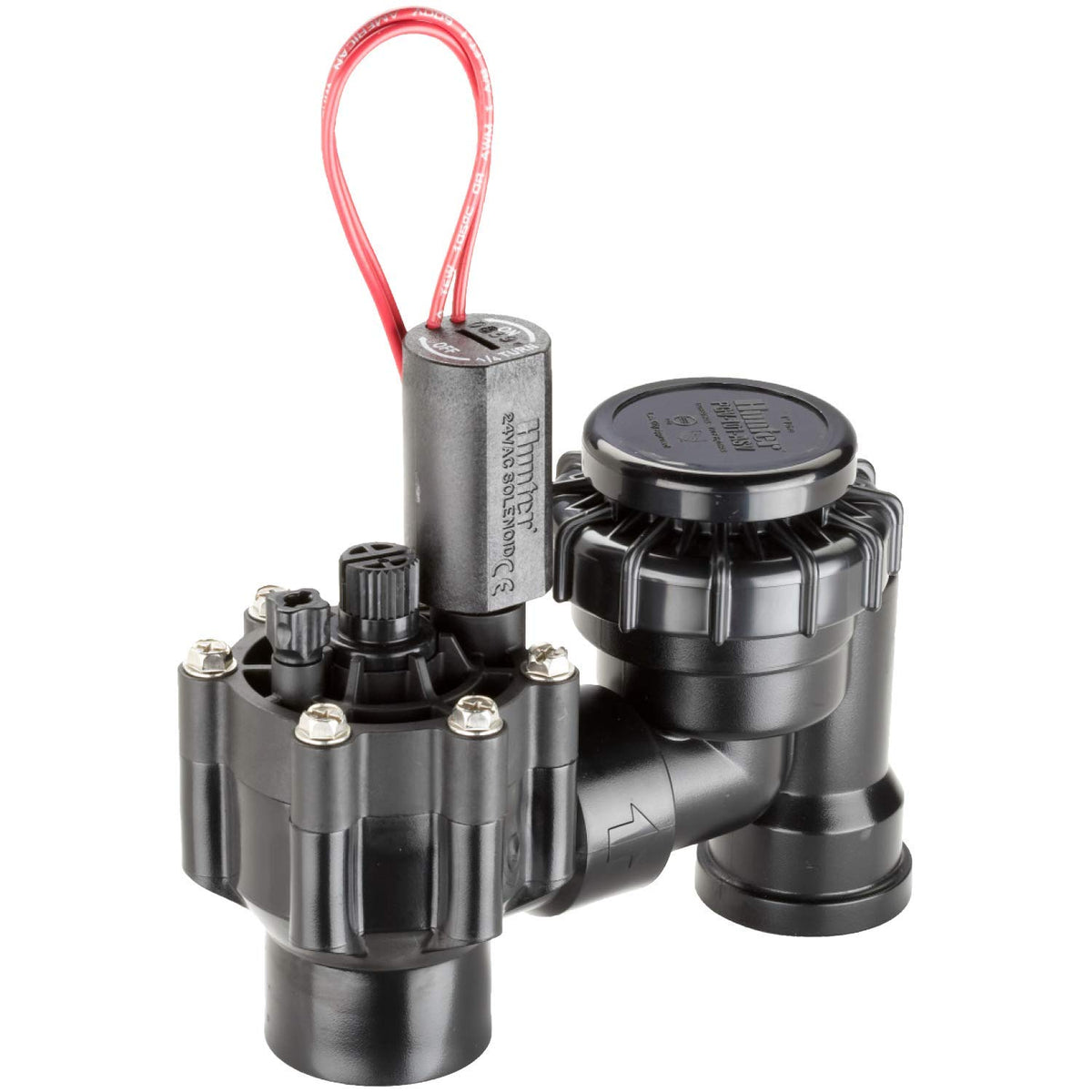 Hunter PGV-ASV flow control knob allows precise zone tuning.