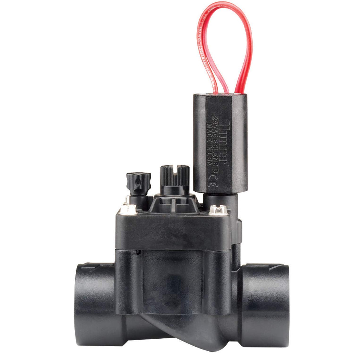 Hunter PGV 1-inch valve top view with easy top-side access for maintenance.