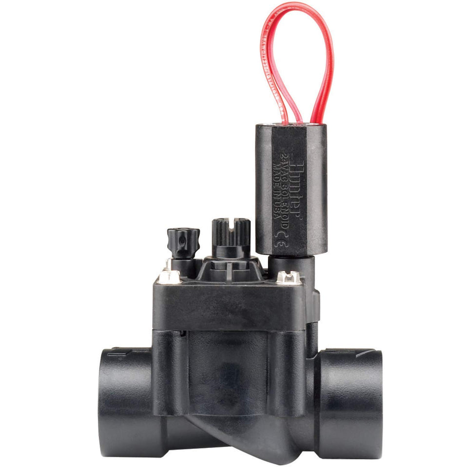 Hunter PGV 1-inch valve top view with easy top-side access for maintenance.