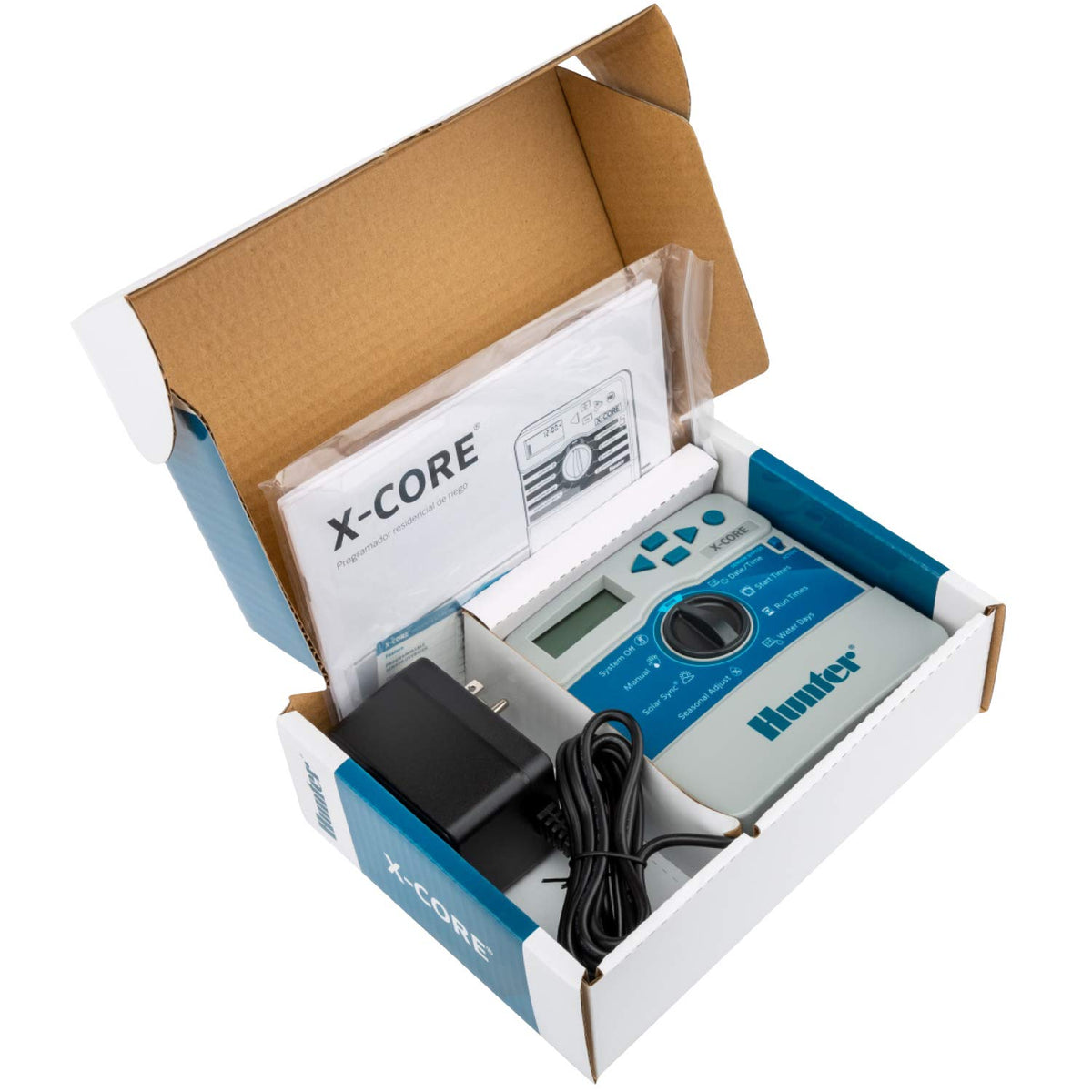 Hunter X-Core XC400i Solar Sync readiness enables weather-based watering enhancements.