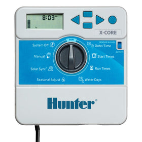 Hunter X-Core XC600i indoor timer front view with dial programming
