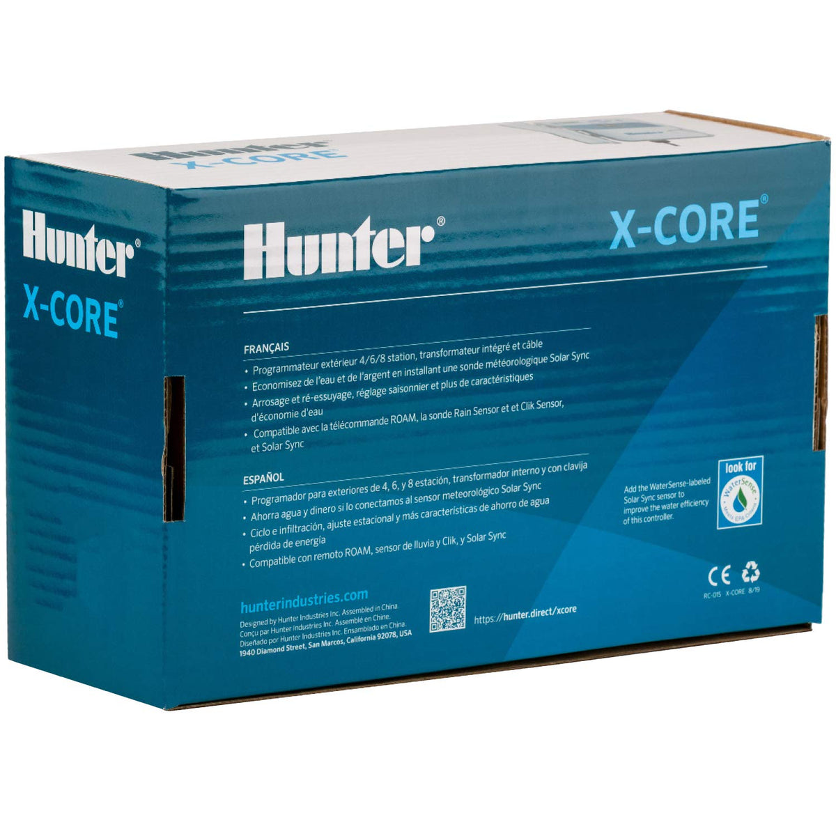 Hunter XC600 six-zone control with three programs and four start times
