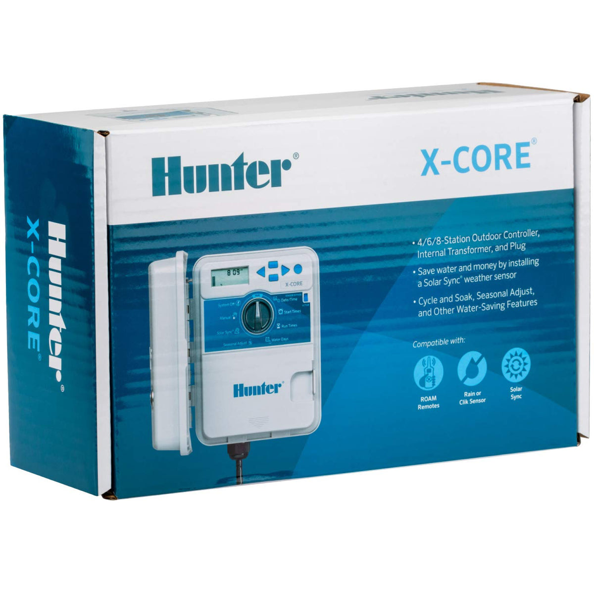 Hunter XC600 sensor-ready compatibility with rain sensors and ROAM remotes