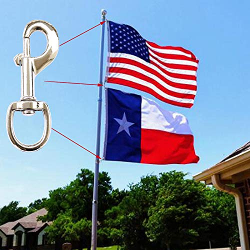 Huouo easy-install halyard rope makes attaching and removing flags quick.