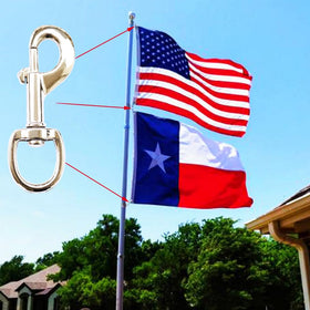 Huouo easy-install snap hook for quick flag changes and replacements.