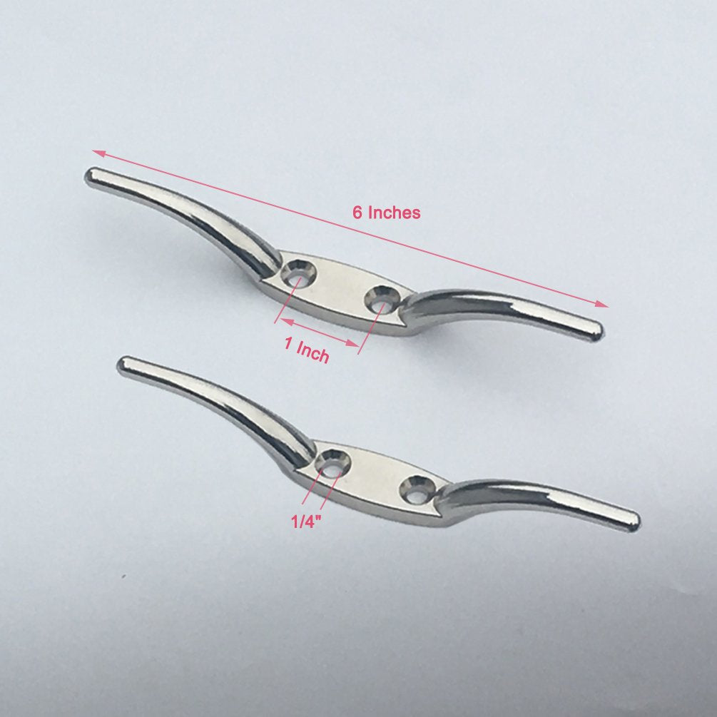 Huouo flagpole cleat pack 2 screws showing easy mounting and upgrade potential