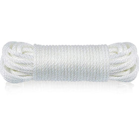 Huouo flagpole rope with solid braid visible for outdoor durability