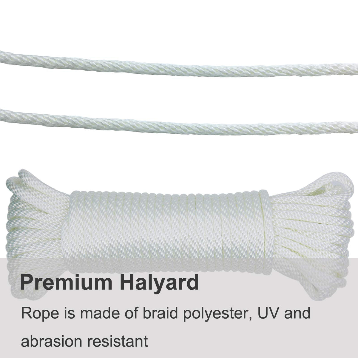 Huouo flagpole swivel with hooks, designed to reduce tangling and simplify flag changes.