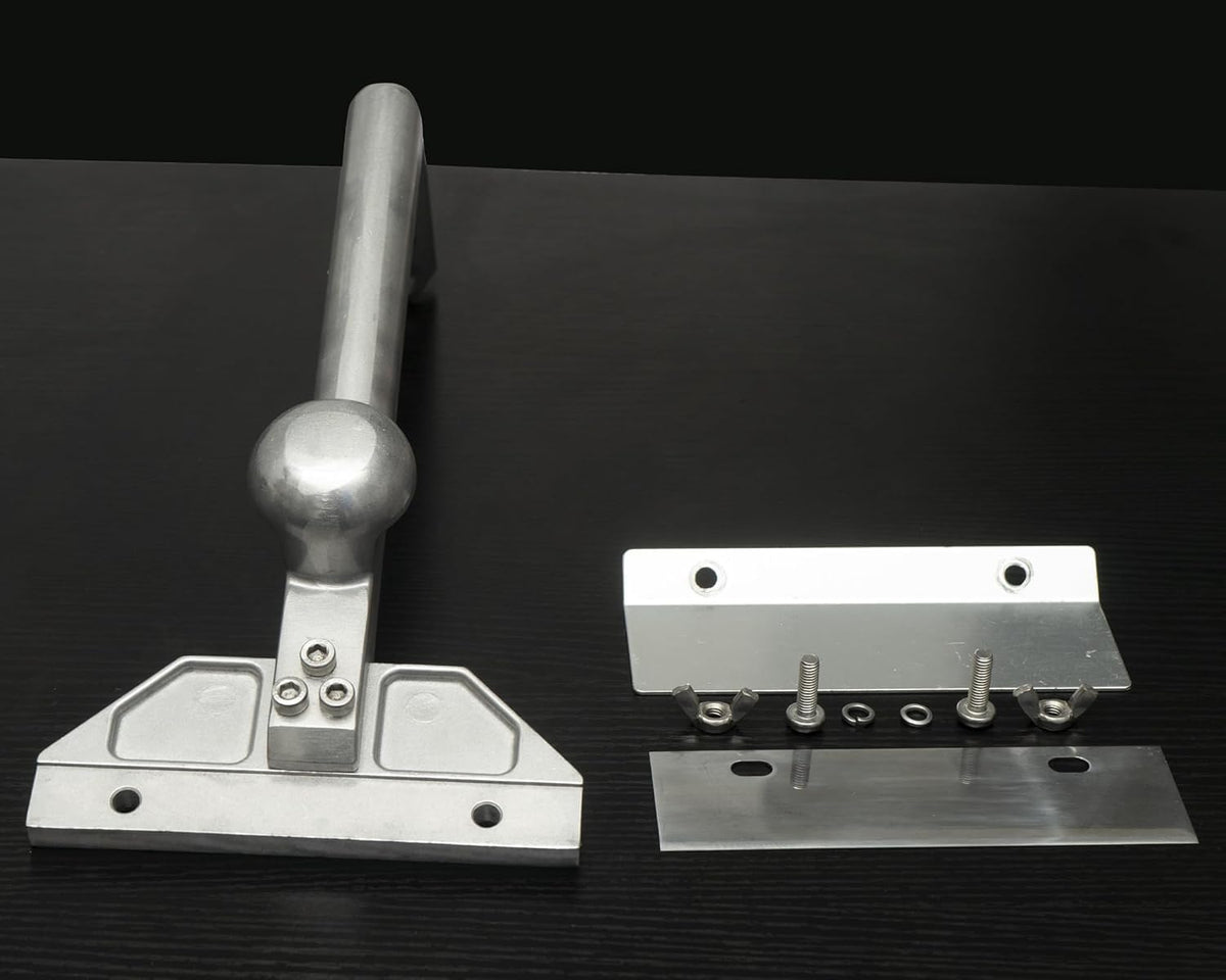 HUOYANSHE blade replacement via hand screws on scraper