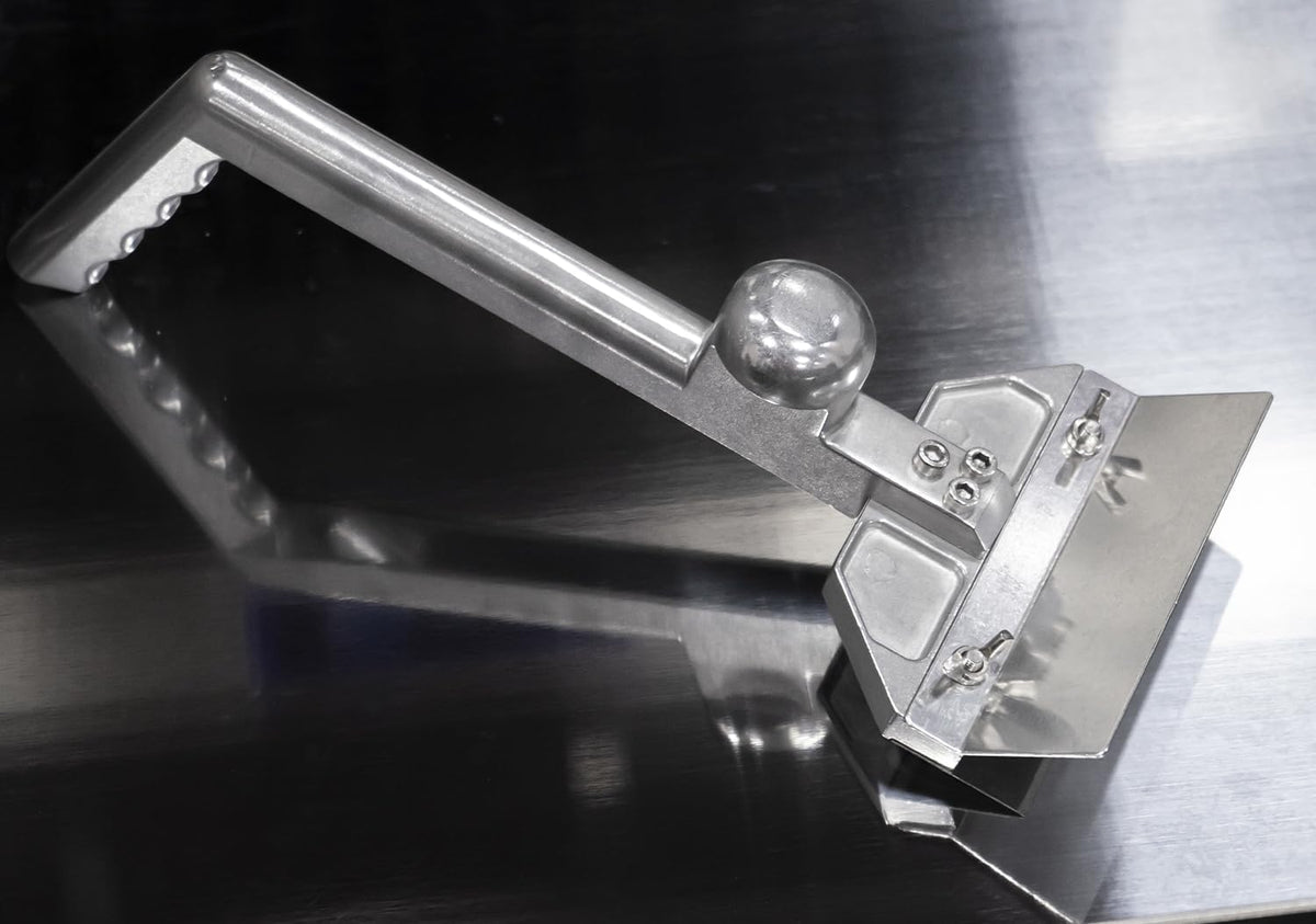 HUOYANSHE griddle scraper blades shown for quick burnt-on removal