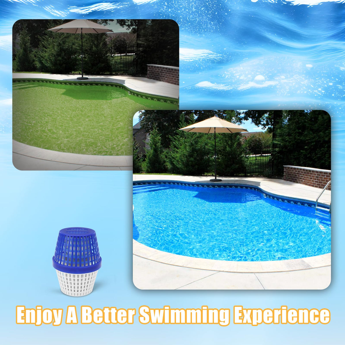 Huoyeao clear-water effect suggesting inviting, clean pool water.