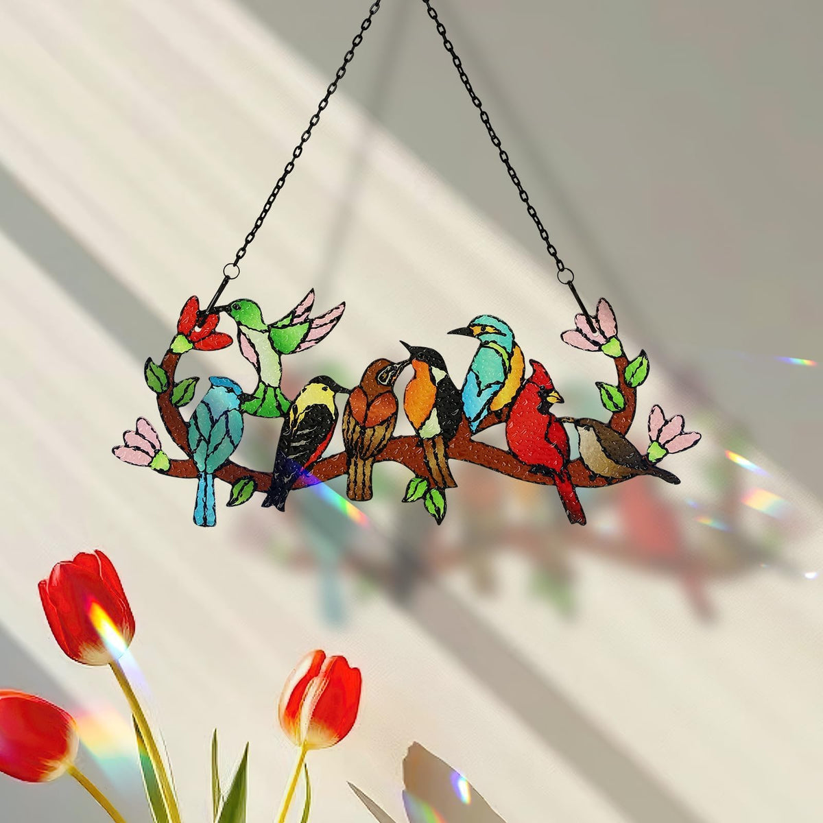 Huray Rayho easy-hang decor with metal chain for quick window display.