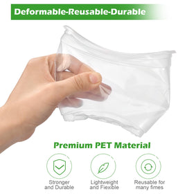 HurOutd clear 4-inch pot ideal for compact indoor plant setups and visibility.