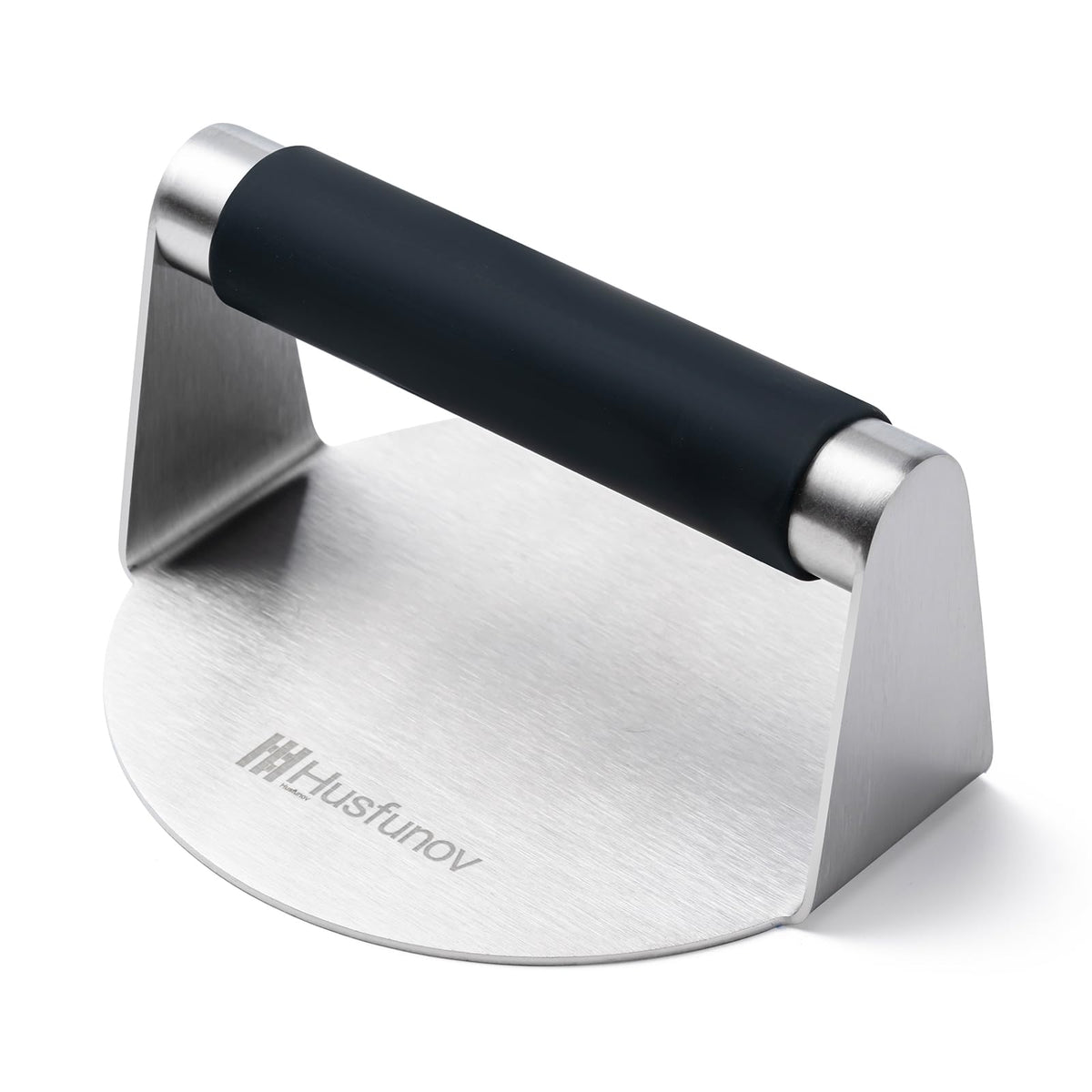 Husfunov burger press 5.5-inch diameter for uniform patties and quick cooking.