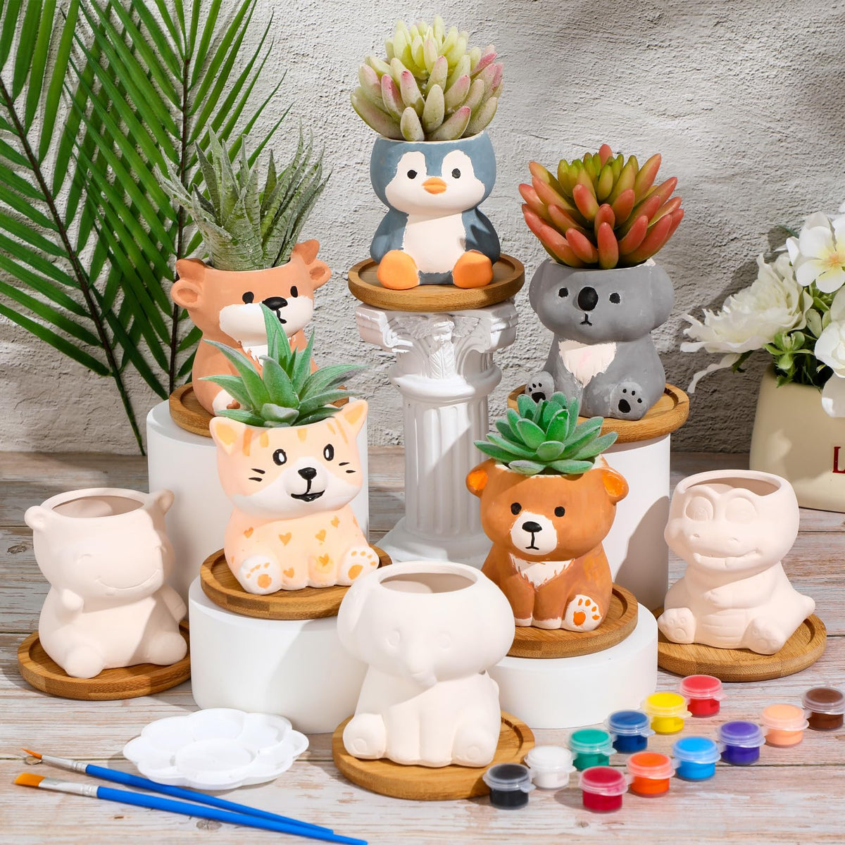 Hushee family crafting activity pots for group fun