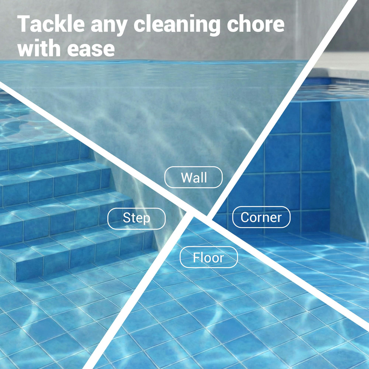 HUSHLIGHT lightweight 2.4 lb handheld design reduces fatigue during cleaning.
