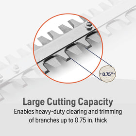 Husqvarna 122LKH edger attachment enables multi-task efficiency.