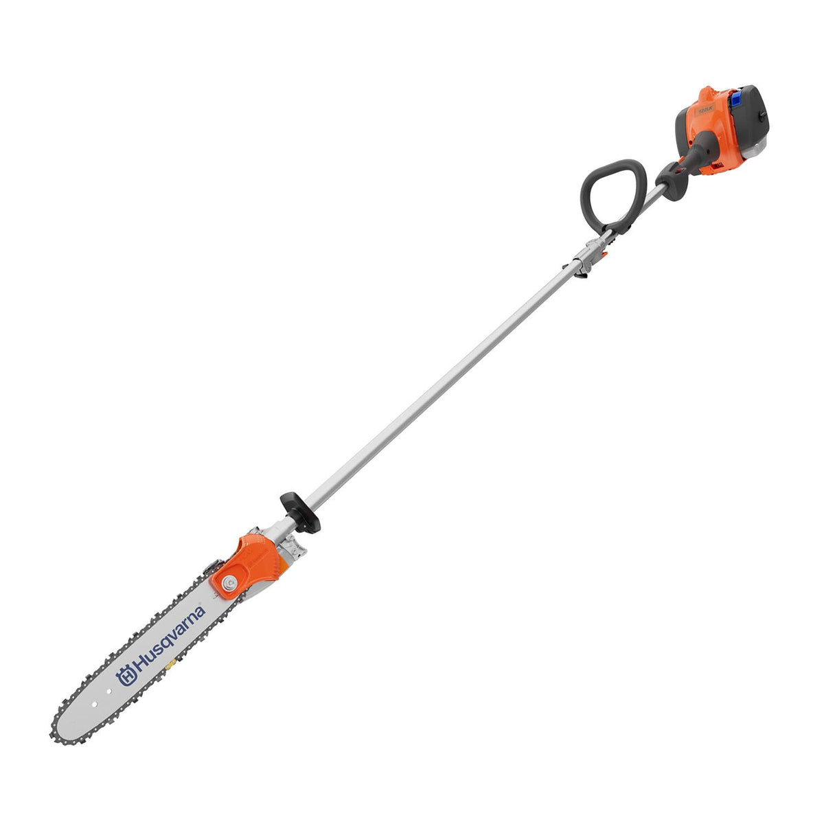 Husqvarna 122LKP pole saw with 12-foot reach for safe high-branch pruning