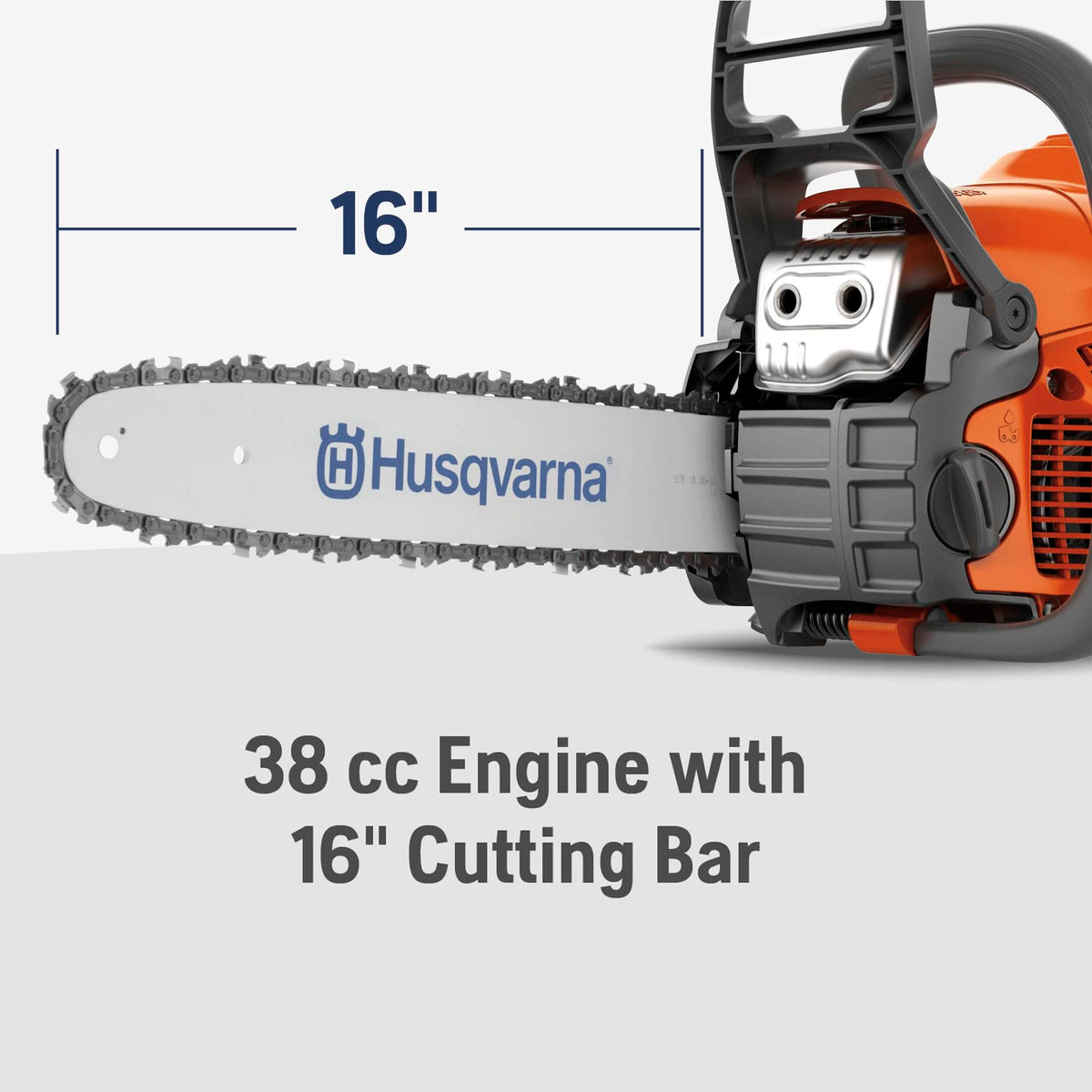Husqvarna 130 fuel pump and choke system aids easier starting and prep.