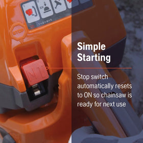 Husqvarna 130 LowVib design minimizes vibration for comfortable use.