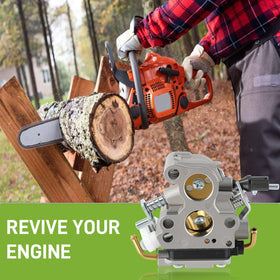 CARBBIA carburetor fits Husqvarna 135 for smoother starting performance.
