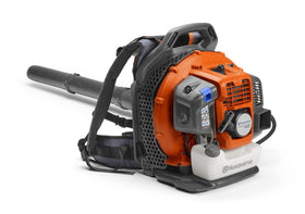 Husqvarna 150BT backpack blower worn on the back for comfortable use