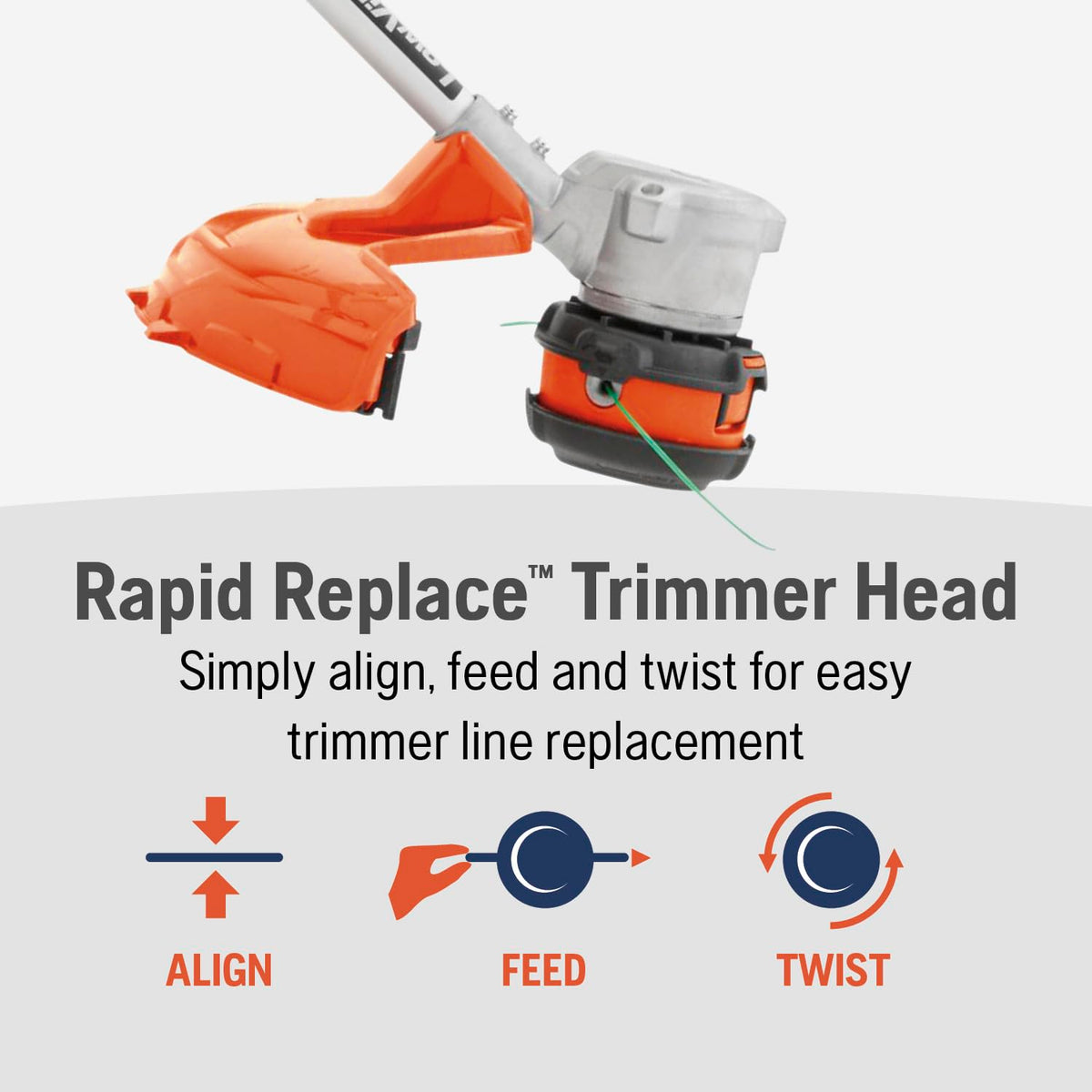 Husqvarna 320iL active cooling helps maintain steady performance.
