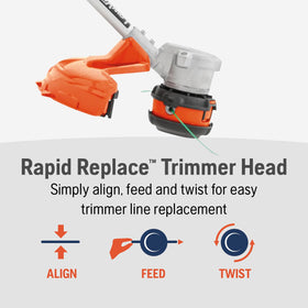 Husqvarna 320iL active cooling helps maintain steady performance.