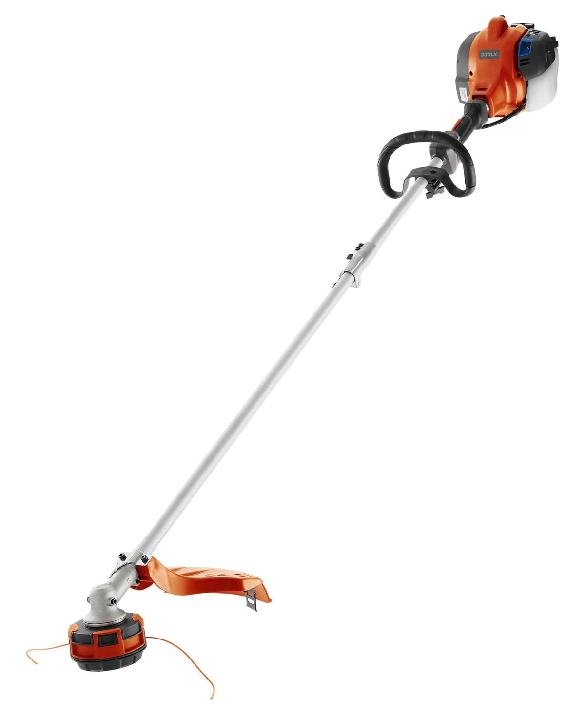 Husqvarna 330LK straight shaft trimmer used for large-area lawn work and edging