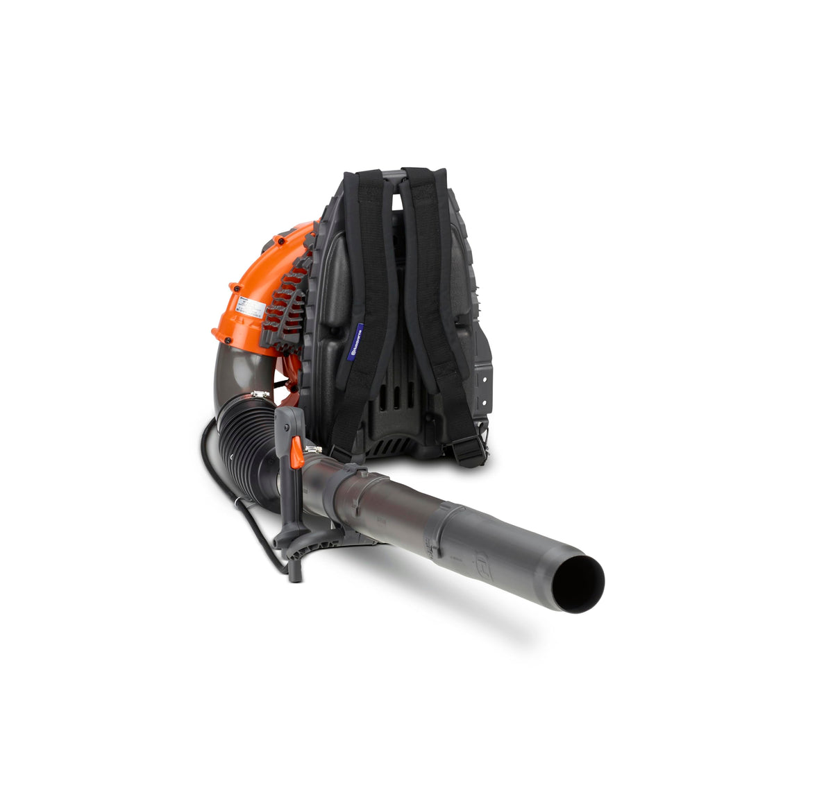 Husqvarna 360BT engine label showing 65cc for reliable power