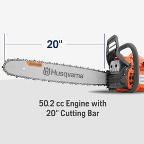 Husqvarna 450 Rancher ergonomic handle for comfortable grip