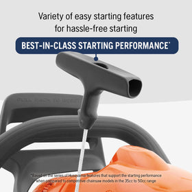 Husqvarna 450 Rancher efficient oil system supports smooth lubrication