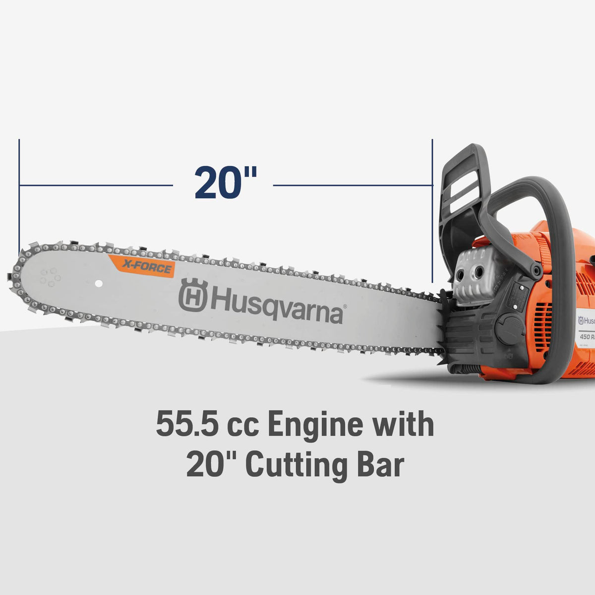 Husqvarna 455 Rancher Smart Start enables easy ignition during outdoor work.