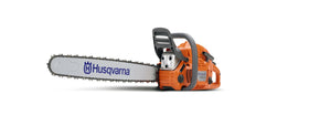 Husqvarna 460 Rancher with a 24-inch bar for heavy wood cutting tasks.