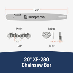Husqvarna 460 Rancher bar compatibility for efficient yard work.