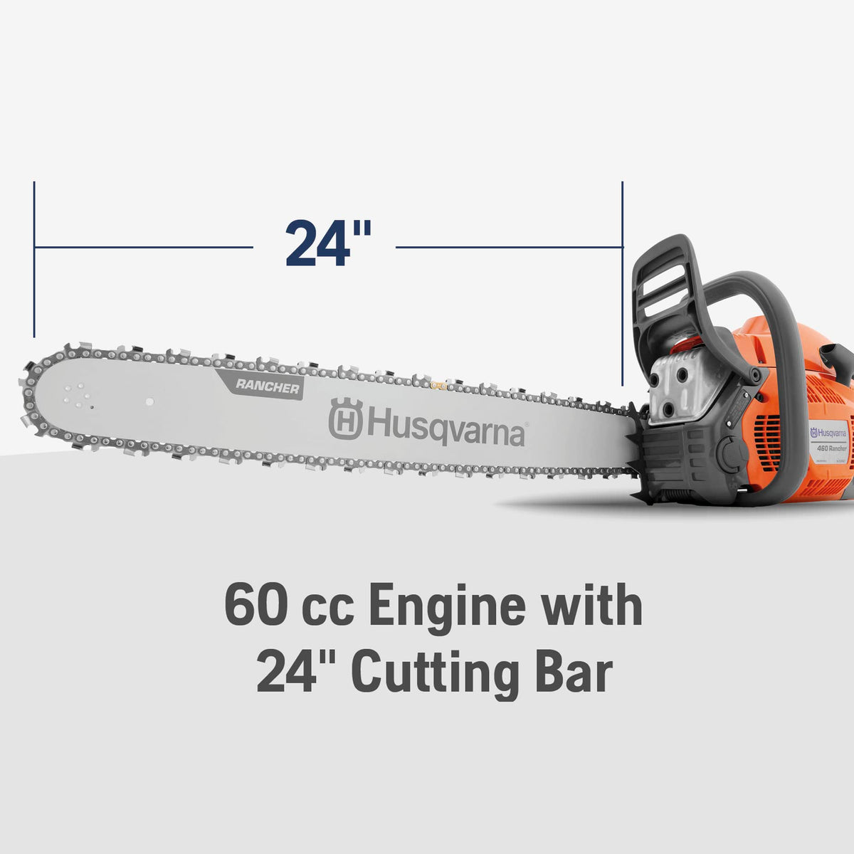 Husqvarna 460 Rancher Smart Start eases engine start and reduces effort.
